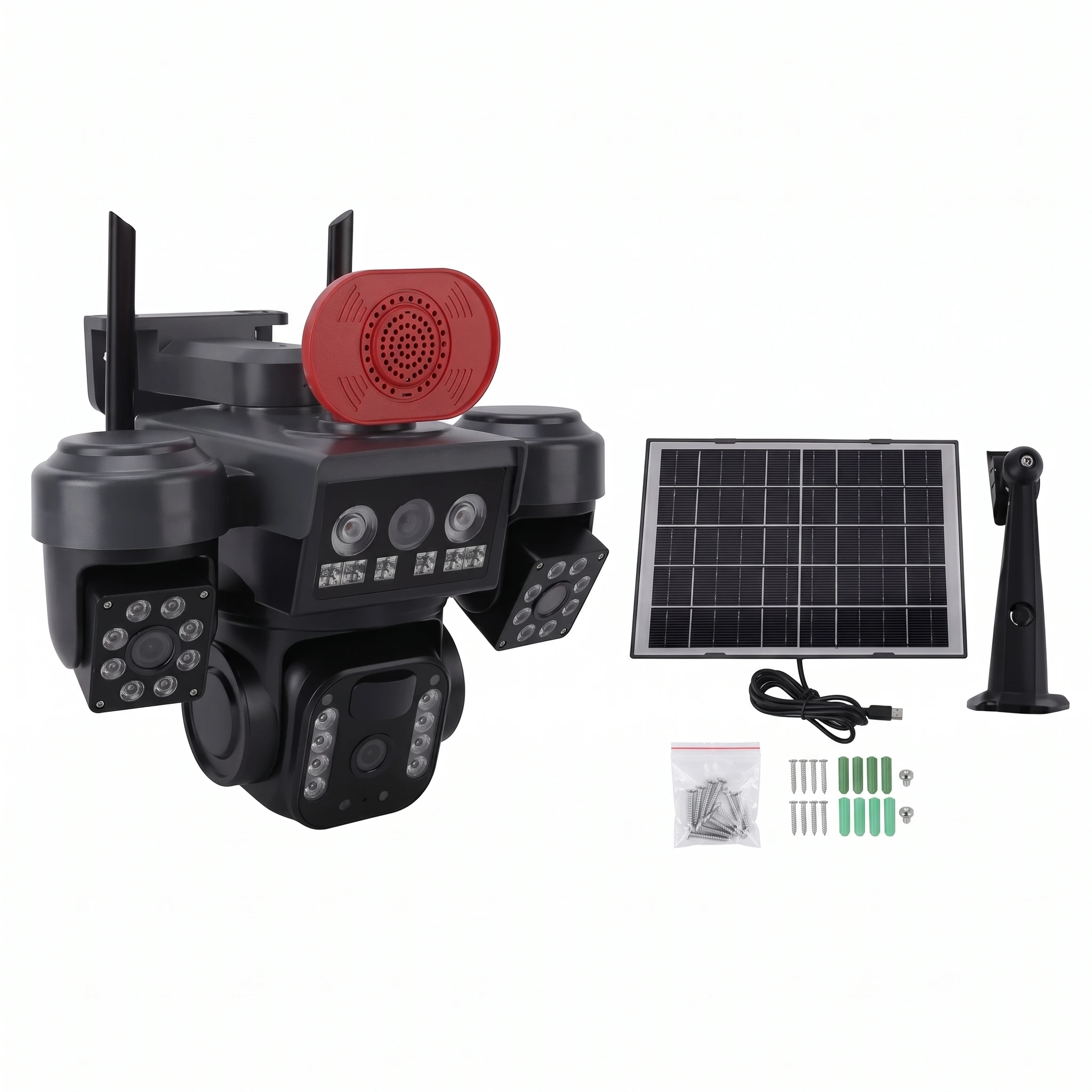 Camara Solar 3 Lentes Bocina 4G - Image 2
